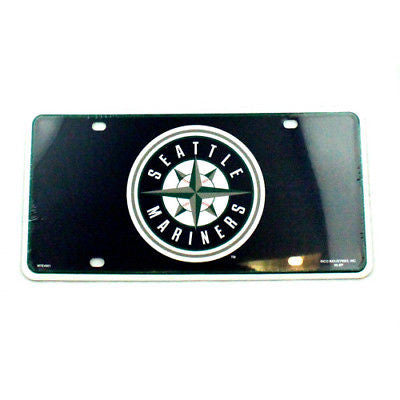 SEATTLE MARINERS CAR TRUCK TAG LICENSE PLATE MLB BASEBALL METAL SIGN