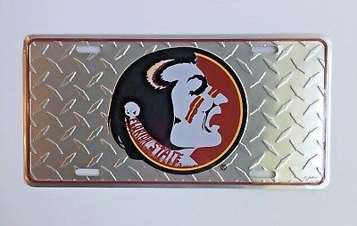 Florida State Seminoles Car Truck Tag Diamond License Plate Metal Sign