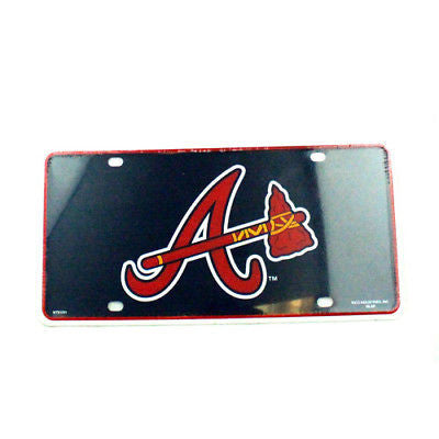 Atlanta Braves Car Truck Tag License Plate Mlb Baseball Metal Sign Man Cave