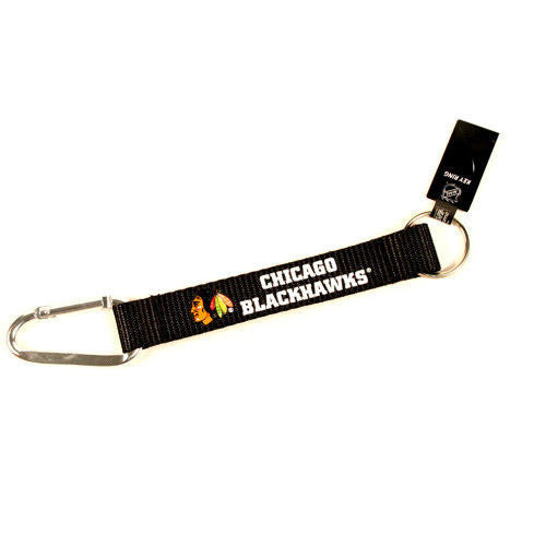 Chicago Blackhawks Carabiner Lanyard Keychain 8" Nhl Hockey New! Keyring