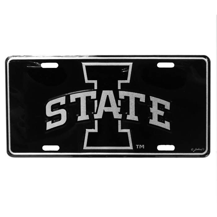 IOWA STATE CYCLONES ELITE CAR TRUCK TAG LICENSE PLATE BLACK SIGN UNIVERSITY