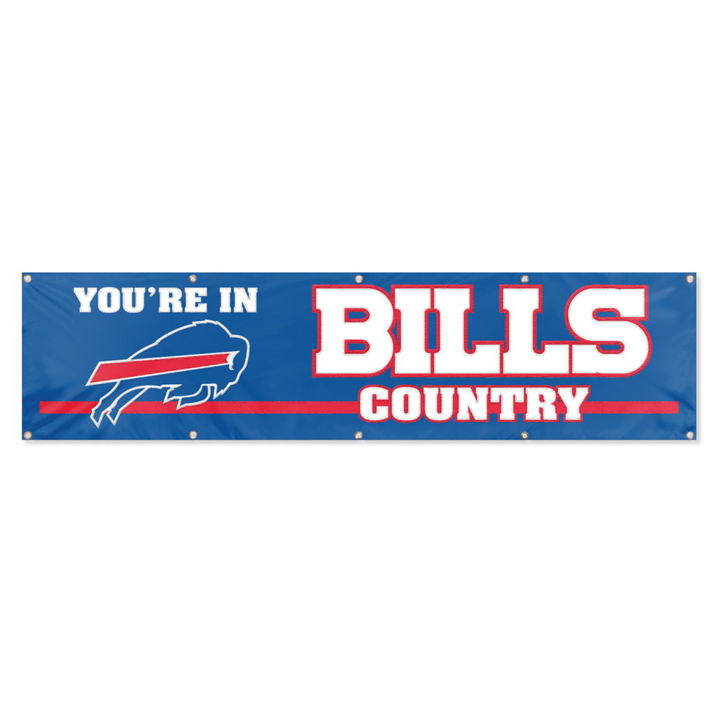 BUFFALO BILLS 8 FT BANNER 8X2' YOU'RE IN BILLS COUNTRY
