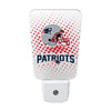 NEW ENGLAND PATRIOTS TEAM FROSTED NIGHT LIGHT PLUG-IN LED W/LIGHT SENSOR