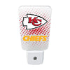 KANSAS CITY CHIEFS TEAM FROSTED NIGHT LIGHT PLUG-IN LED W/LIGHT SENSOR