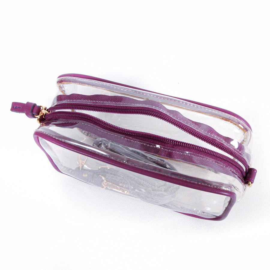 LSU Tigers Clear Stadium Purse with LSU Shoulder Strap