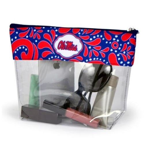 Ole Miss Rebels Clear Travel Pouch