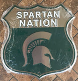 Michigan State University Shield Spartan Nation