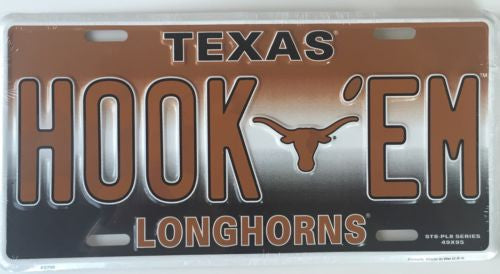 Texas Longhorns License Plate Hook 'Em