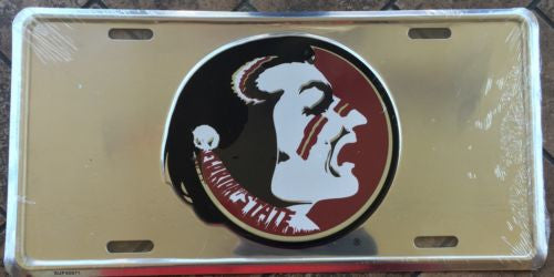 Florida State Seminoles Chrome License Plate