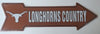 Texas Longhorns Arrow Sign Longhorns Country
