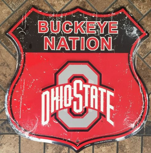 Ohio State University Shield Buckeye Nation