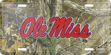 Ole Miss Rebels License Plate Camo