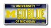 Michigan Wolverines License Plate Go Blue