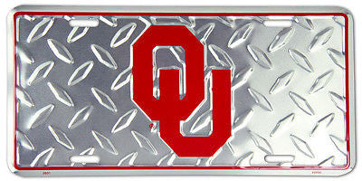 Oklahoma Sooners Diamond License Plate