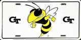 Georgia Tech License Plate Yellow Jackets