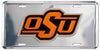 Oklahoma State Cowboys Chrome License Plate