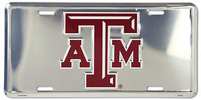 Texas A&M Aggies Chrome License Plate
