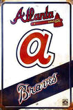 Atlanta Braves Metal Retro Vintage Parking Sign