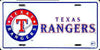 Texas Rangers License Plate