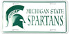 Michigan State Spartans License Plate