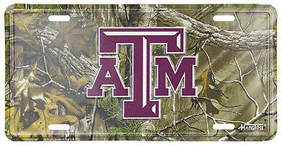 Texas A&M Aggies Camo License Plate