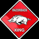 Arkansas Razorback Crossing Sign 12