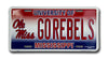 Ole Miss Rebels License Plate Go Rebels Vanity