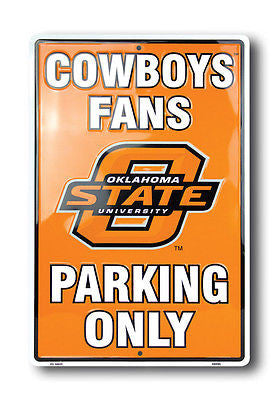 Oklahoma State Cowboys Fans Parking Only Sign Large