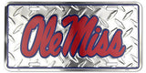 Ole Miss Rebels License Plate Diamond