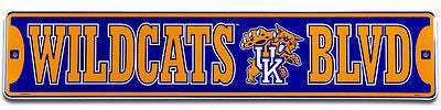 Kentucky Wildcats Blvd Street Sign