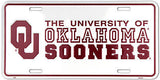 Oklahoma Sooners Sooners License Plate