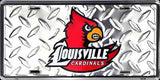 Louisville Cardinals Diamond License Plate