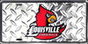 Louisville Cardinals Diamond License Plate
