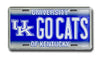 Kentucky Plate Go Cats