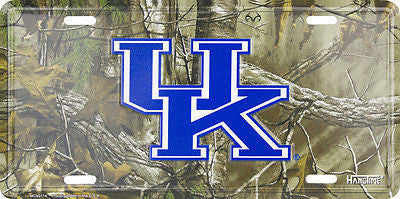 Kentucky Wildcats Camo License Plate