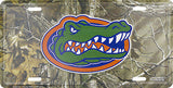 Florida Gators Camo License Plate