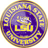 Lsu Tigers Round Metal Sign