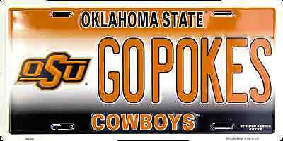 Oklahoma State Cowboys Plate Go Pokes