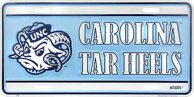 North Carolina Car Truck Tag License Plate North Carolina Tar Heels Metal Sign