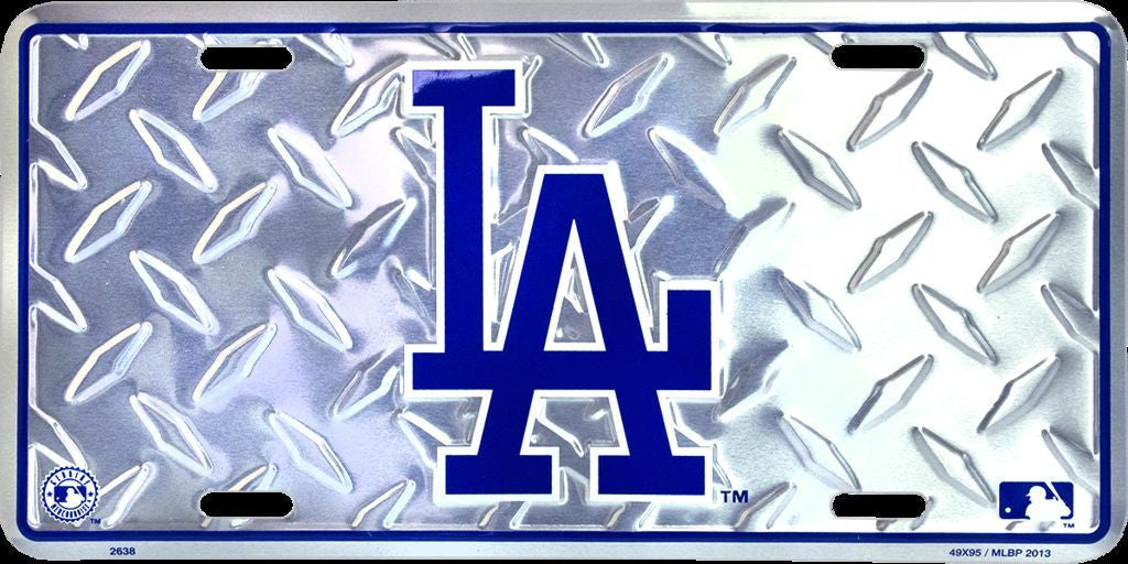 Los Angeles Dodgers Diamond License Plate