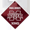 Mississippi State Bulldogs Crossing Sign Embossed Metal