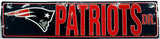 New England Patriots Metal Street Sign 24 X 5.5