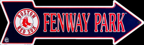 Boston Red Sox Street Sign Embossed Metal Fenway Park