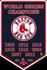 Boston Red Sox Embossed Metal Banner World Series Champions 2013