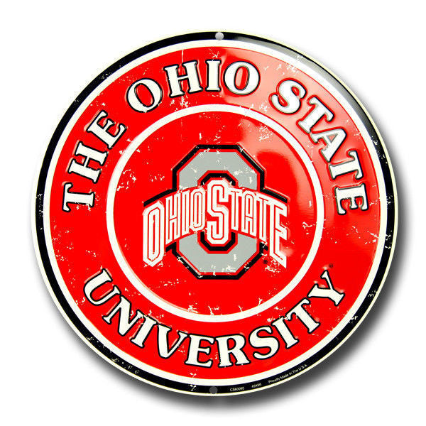 Ohio State University Round Sign