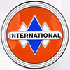 International Truck Round Metal Retro Sign