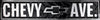 Chevy Avenue Street Sign Embossed Metal
