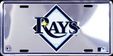 Tampa Bay Rays Chrome License Plate