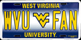 West Virginia University Plate Wvu Fan