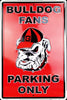Georgia Bulldog Fans Parking Only Large Metal Sign